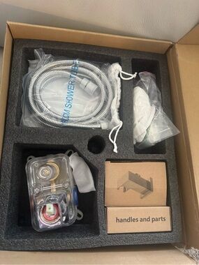 SR SUN RISE 12 Inch Square Shower System, Rain Shower Head and Slide Bar Hand...
